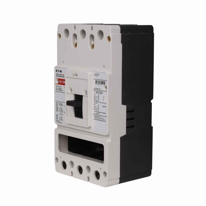 Eaton KDC3400VW Series C complete molded case circuit breaker, K-frame, KDC, Fixed thermal, fixed magnetic trip, Three-pole, 400A, 600 Vac, 250 Vdc, 200 kAIC at 240 Vac, 100 kAIC at 480 Vac, Without terminals, 50°C, 50/60 Hz
