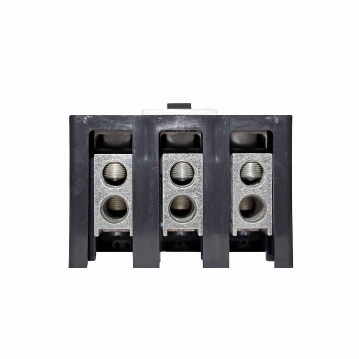 Eaton KG3300C04S41 Series C complete molded case circuit breaker, K-frame, KG, Fixed thermal, fixed magnetic trip, 500-1000A trip rating, Three-pole, 300A, 600 Vac, Line/load, 1A-1B mk-bk same side w/right pigtail, 12-24 Vac/dc same side w/left pigta