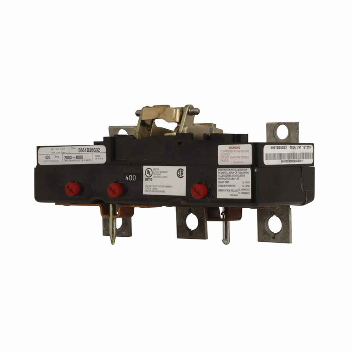 Eaton LA3400PR Classic complete molded case circuit breaker, LA, Interchangeable thermal-magnetic trip, 2000-4000A trip rating, Three-pole, 400A, 600 Vac, 250 Vdc, 200 kAIC at 600 Vac, 100 kAIC at 250 Vdc, Copper, Line and load, Pressure, Pressure