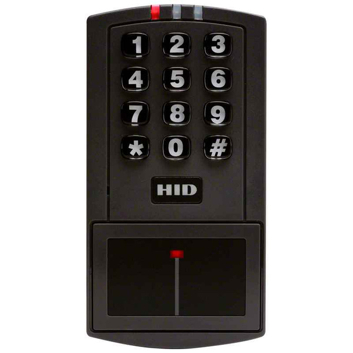 HID HID 4045CGNUO EntryProx Proximity Reader, Stand Alone Access Control Unit, Charcoal Gray, Red and Green LEDs 4045CGNUO