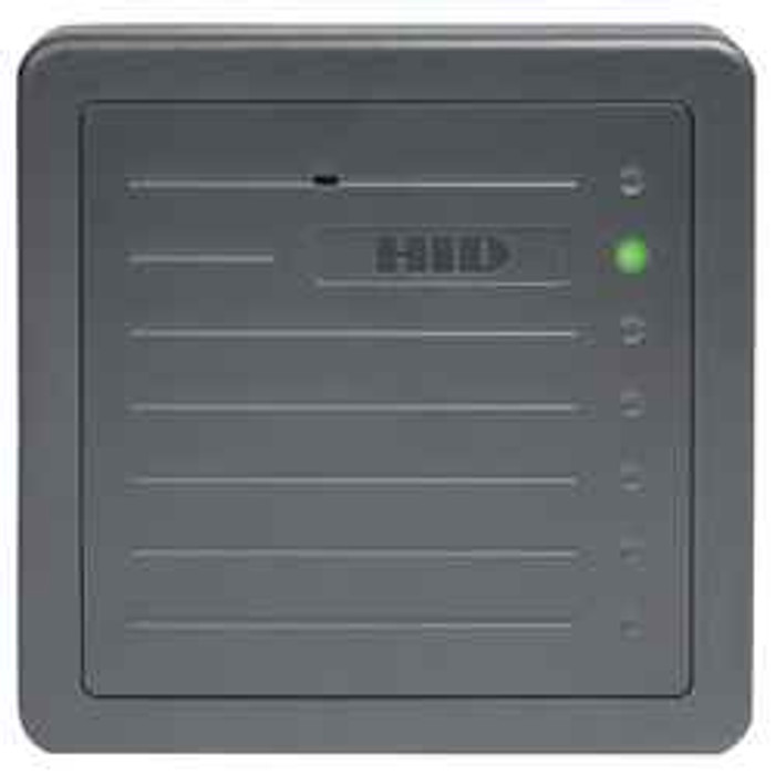 HID HID 5455BGN00 ProxPro II Proximity Reader, Wiegand output, Charcoal Gray, 18 In. Pigtail No Keypad 5455BGN00