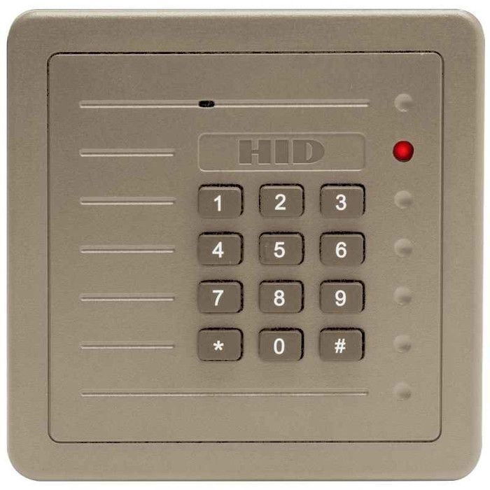HID HID 5355ABK00 ProxPro with Wiegand output, Keypad and Terminal Strip, Beige 5355ABK00
