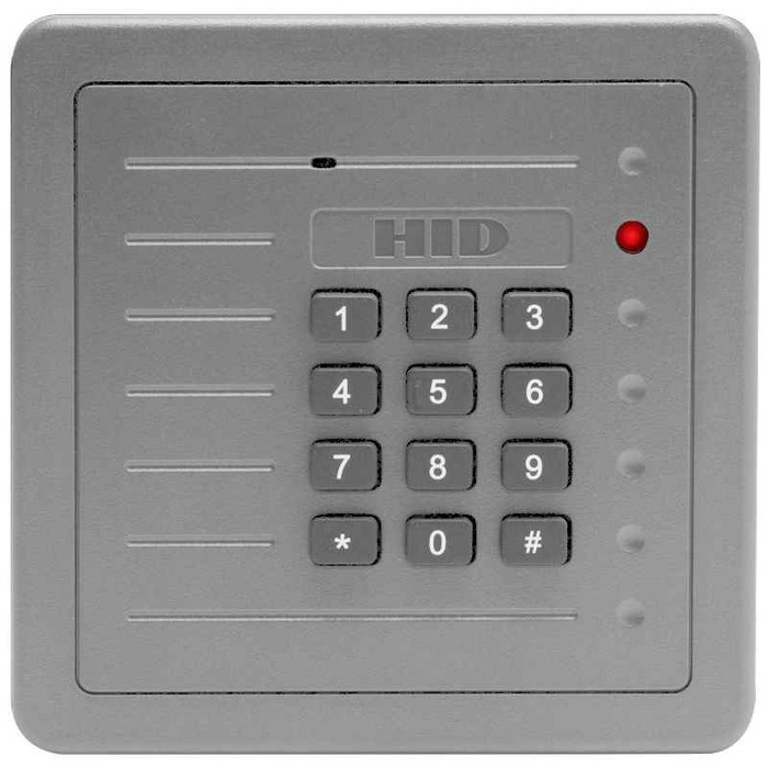 HID HID 5355AGK00 ProxPro with Wiegand output, Keypad and Terminal Strip, Charcoal Gray 5355AGK00