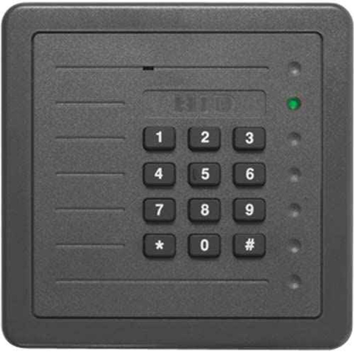 HID HID 5355AGK09 ProxPro with Wiegand output, Keypad and Terminal Strip, Charcoal Gray 5355AGK09