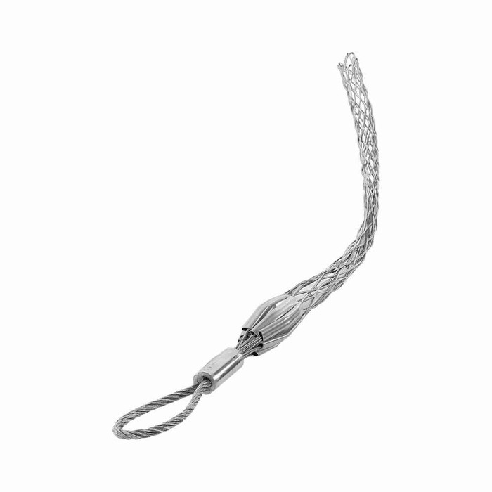 Eaton LP7512 pulling grip, Short Length, Flexible Eye, Light duty, 4100 lbs break, 0.75-0.99" cord diameter, 13" mesh length, Tinned-Bronze