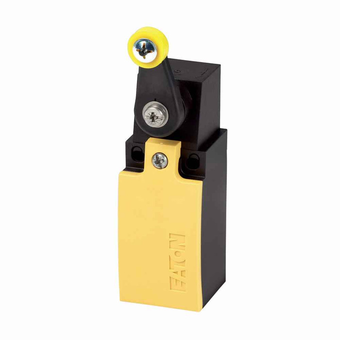 Eaton LSM-11S-RL LS-Titan Miniature DIN Limit Switch, Side Rotary, Die Cast Zinc enclosure, 6A max AC, 3A max DC, 1NO-1NC, Snap Action, Positive Opening, 6A at 240Vac, 3A at 24Vdc, Cage Clamps Eaton LSM-11S-RL LS-Titan Miniature DIN Limit Switch, Side Rotary, Die Cast Zinc enclosure, 6A max AC, 3A max DC, 1NO-1NC, Snap Action, Positive Opening, 6A at 240Vac, 3A at 24Vdc, Cage Clamps