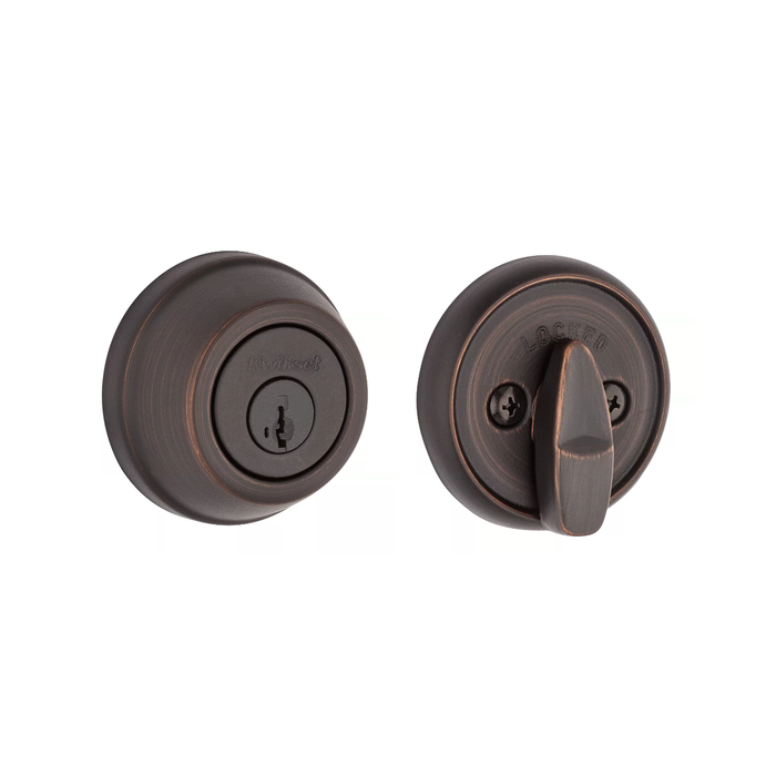 Kwikset KWI-780.STRKP Single Cylinder Deadbolt with 6AL Latch and STRKP Strike Pack