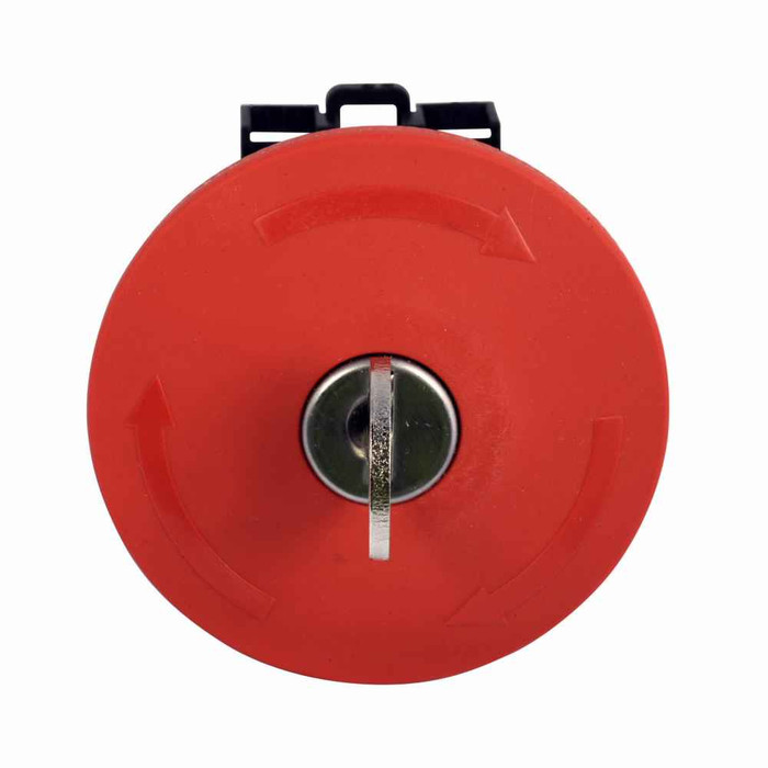 Eaton M22-PVS60P-RS M22 Modular Key Release Emergency Stop Operator, 22.5 mm, 60 mm Pushbutton, Key Release, Non-illuminated, Button: Red, Ronis, IP66, NEMA 4X, 13, 100,000 Operations Eaton M22-PVS60P-RS M22 Modular Key Release Emergency Stop Operator, 22.5 mm, 60 mm Pushbutton, Key Release, Non-illuminated, Button: Red, Ronis, IP66, NEMA 4X, 13, 100,000 Operations