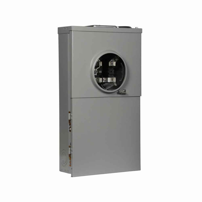 Eaton MBP200BTSD resi meter breaker, Meter mains, 200A, C, Al, NEMA 3R, Bottom and top, #6-350 kcm#6-350 kcmProvisions, Surface mounting, Five-jaw, 1, Single-phase, Ringless, 120/240 Vac, Horn bypass