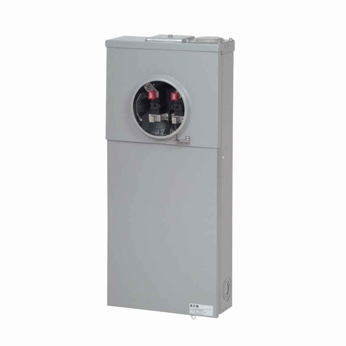 Eaton MB2040PV200BTS Type BR Solar Power Center Meter Breaker, BR solar-ready, CSR main breaker, Over/under construction, 200A, 120/240V, 70 max PV input, 20 spaces, 40 circuits, 10 kAIC, Surface MTG, NEMA 3R Galv. Steel Encl., Al 225A bus, OH/UG fee