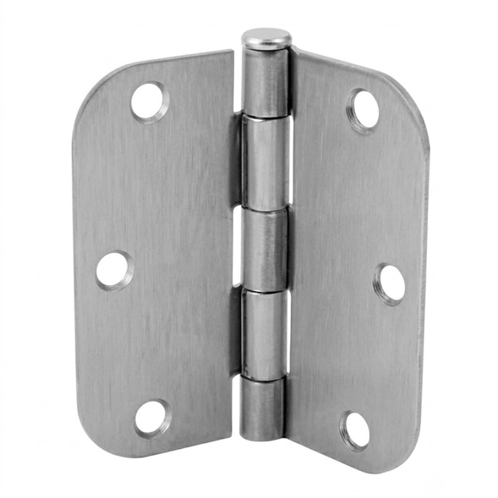 Don-Jo RPB7353514 Residential Full Mortise Hinge 3-1/2" x 3-1/2" with 1/4" Radius Corners in Steel