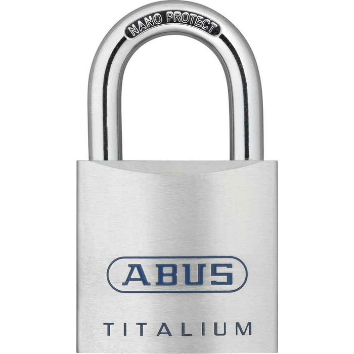 ABUS 80TI/45 Titalium Aluminum Alloy Padlock with Key, 5/16" Shackle diameter