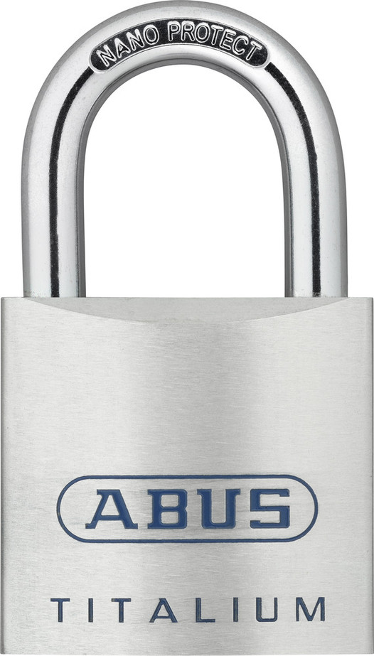 ABUS 80TI/45 Titalium Aluminum Alloy Padlock with Key, 5/16" Shackle diameter
