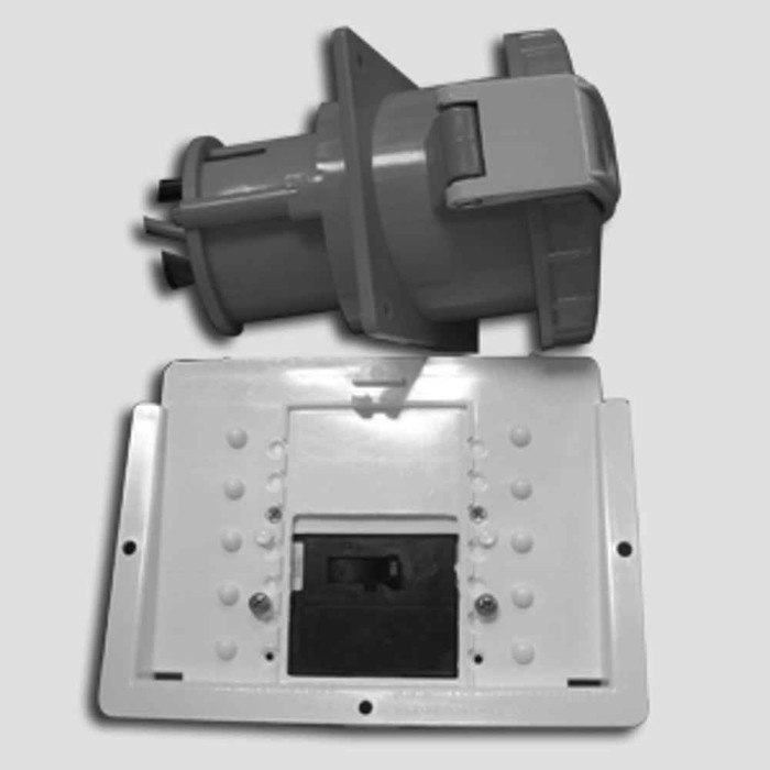 Eaton MPL1142XA power pedestal faceplate, With breakers and plate, 100A faceplate, Includes breakers and plate, 100A, Single-phase, Lighthouse, Lighthouse-SS/Admiral