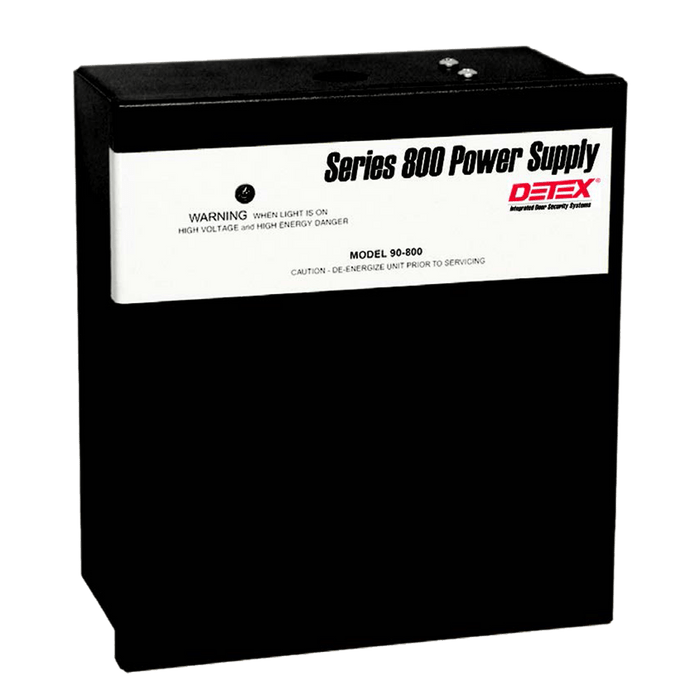 Detex 800 Series Power Supply 120VAC/24VDC 1.0A with Fire Alarm Input