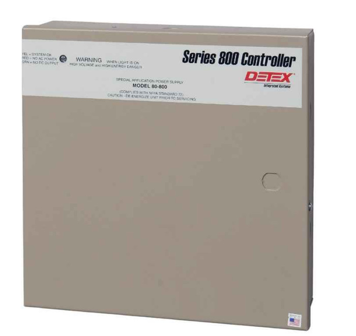 Detex Detex 81-800 Controller and Power Supply - 1.0A Continuous Powers and controls ER device for 1 Door with Signal Output for 1 Operator DTX-81-800