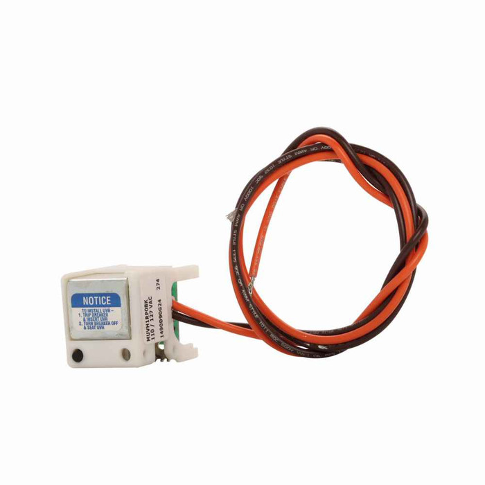 Eaton MUVH1RP18K molded case circuit breaker accessory undervoltage release, Field mounted undervoltage release mechanism, Pigtail leads, 525-600 V, For F-Frame HMCP breakers, Frame F, Series C
