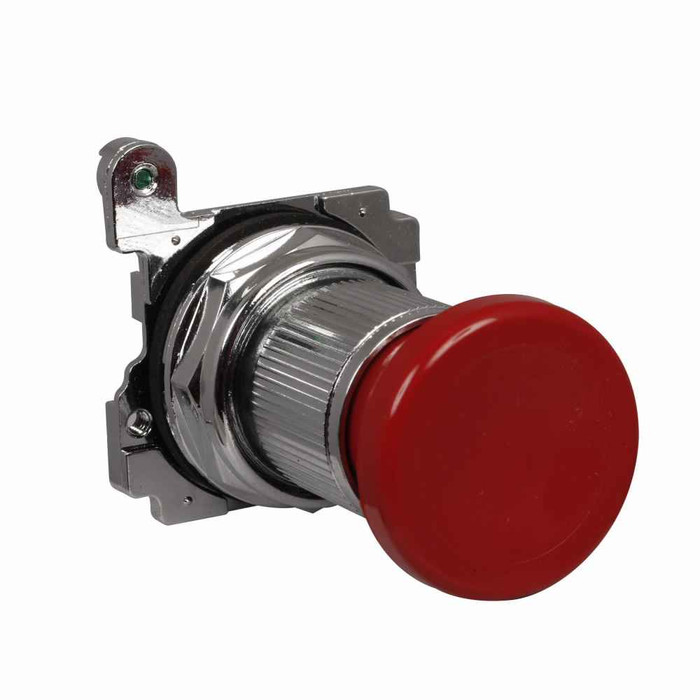 Eaton 10250ED1043-4 10250T pushbutton, 30.5 mm Heavy-Duty Watertight/Oiltight Pushbutton Operator, twist-to-release operator, With red mushroom button