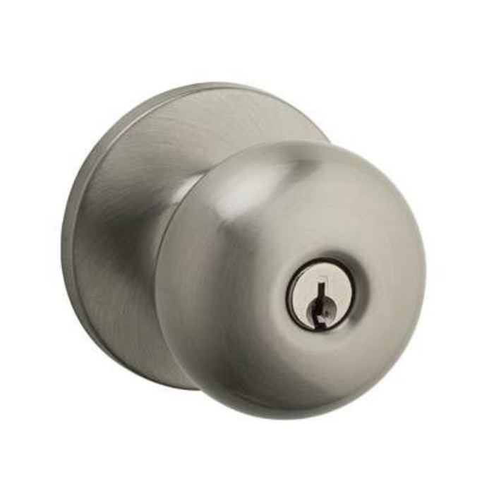 Safe lock By Kwikset SK5002AS Athens Knobset Fire Rated Keyed Door Lock (Reversible) for Entryways, Entrances