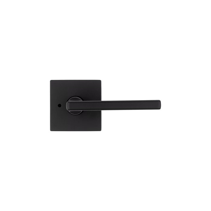 Kwikset 730HFL (Square) - Halifax Privacy Door Lock, Lever with Square Rose, 6AL Latch & RCS Strike, Modern Interior Handle