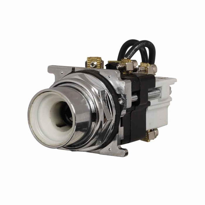 Eaton 10250T221LLP06 10250T pushbutton, Heavy-duty watertight and oiltight Indicating Light, PresTest, LED, Transformer, NEMA 3, 3R, 4, 4X, 12, 13, Blue, Plastic, 120 V