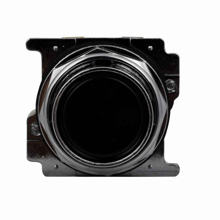 Eaton 10250T30BS34 10250T, 30.5 mm, Heavy-Duty, Standard, square, NEMA 3, 3R, 4, 4X, 12, 13, Non-illuminated, Momentary, Black actuator, Red field, STOP, Flush, 1NO-1NC, Chrome bezel, Plastic actuator