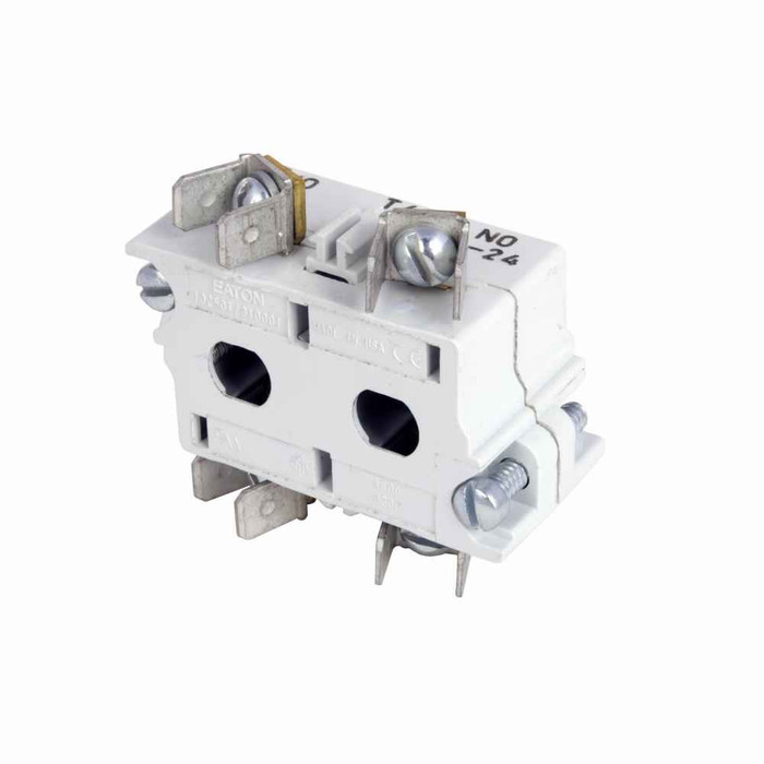 Eaton 10250T41E 10250T pushbutton contact block, 10250T series, Logic Level Contact Block, 2NO, Spade terminals