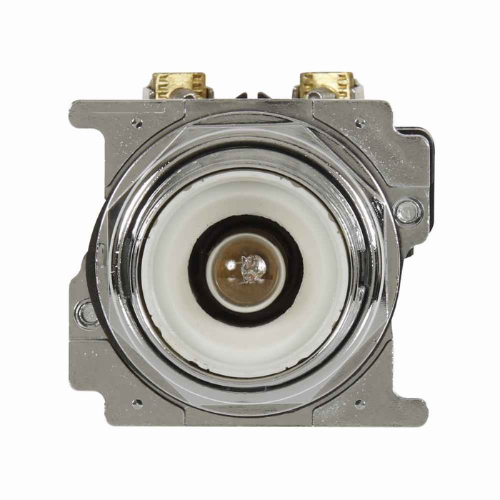Eaton 10250T476C21-1 10250T pushbutton, 30.5 mm, Heavy-Duty, NEMA 3, 3R, 4, 4X, 12, 13, Illuminated, Momentary, Extended, Red actuator, Incandescent, full voltage light unit, 1NO-1NC, 24 Vac/dc light unit, Chrome bezel, Plastic actuator