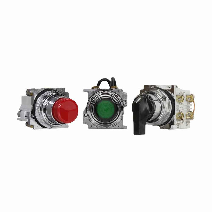 Eaton 10250T5B62-S103 10250T, Pushbutton Control Stations, Assembled, Push/pull operator, Emergency stop, EMERGENCY GENERATOR STOP inscription, 1NO-1NC, ASA 61 gray die-cast zinc, NEMA 4, 4X, 12, 13