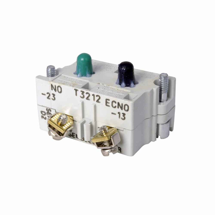Eaton 10250T57EC 10250T pushbutton contact block, 10250T series, Logic Level Contact Block, 1ENCO-1NO, amber, Pressure terminals