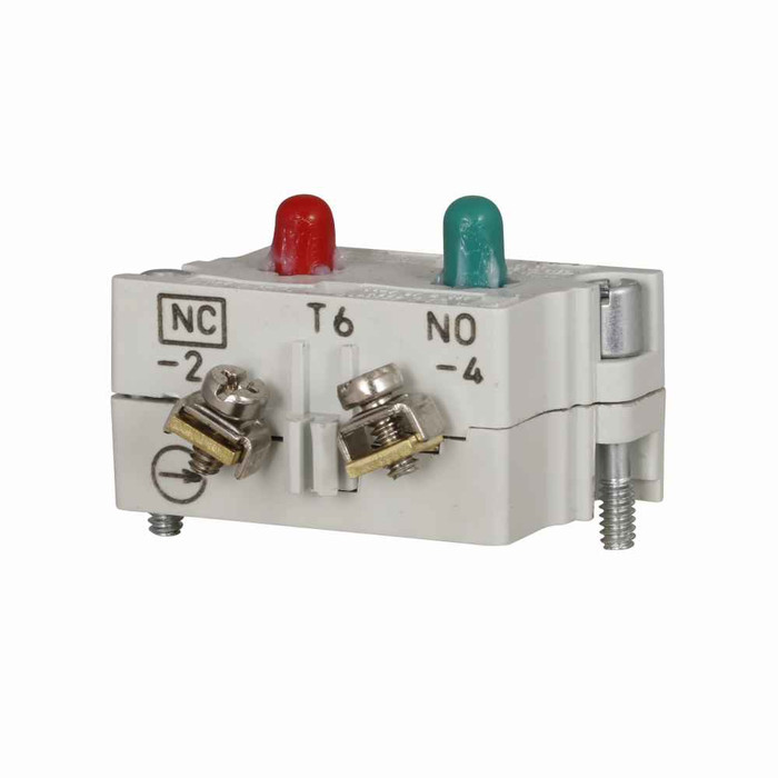 Eaton 10250T6EC 10250T pushbutton contact block, 10250T series, Logic Level Contact Block, 1NO-1NC, amber