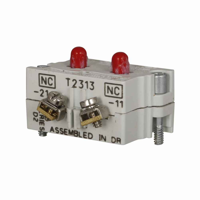 Eaton 10250T71E 10250T pushbutton contact block, 10250T series, Logic Level Contact Block, 1LONC, Pressure terminals