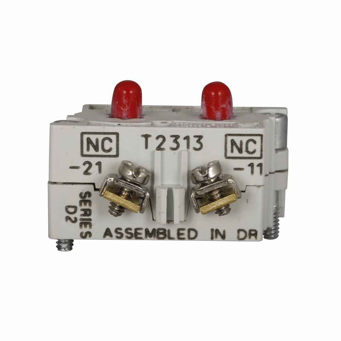 Eaton 10250T71ECP 10250T pushbutton contact block, 10250T series, Logic Level Contact Block, 1LONC, amber, Pressure terminal