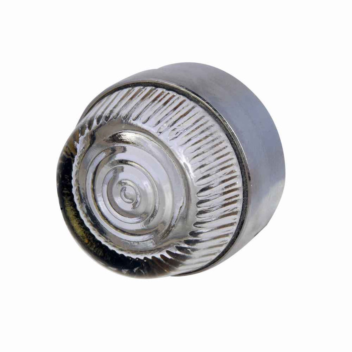 Eaton 10250TC11N 10250T pushbutton lens, 10250T series, Indicating Light and Master Test Pushbutton Lens, Clear actuator, Glass, Legend: Blank legend