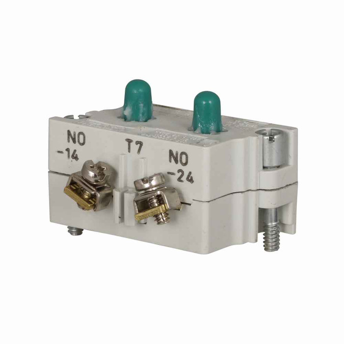 Eaton 10250T7E 10250T pushbutton contact block, 10250T series, Logic Level Contact Block, 2NO