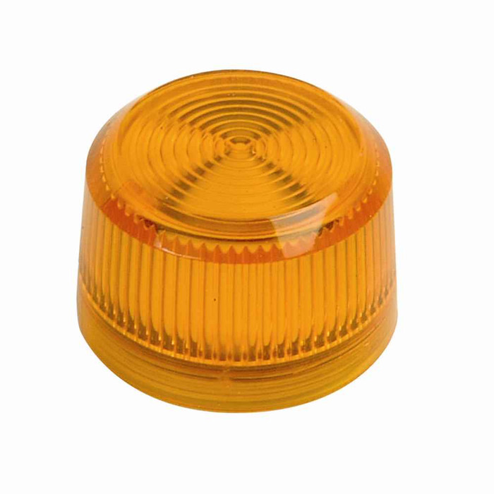 Eaton 10250TC19N 10250T pushbutton lens, 10250T series, Indicating Light and Master Test Pushbutton Lens, Amber actuator, Plastic, Legend: Blank legend