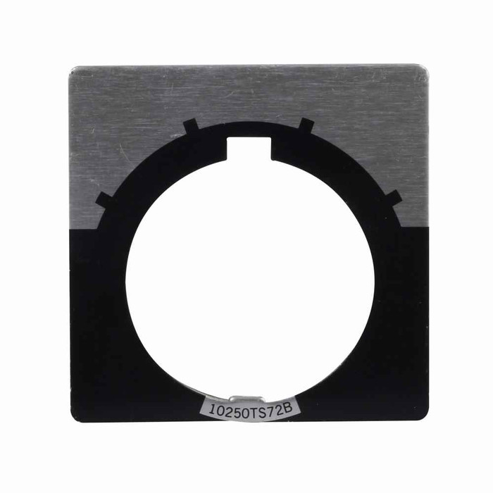 Eaton 10250TS76 10250T pushbutton legend plate, 10250T series, Square 4-Position Legend Plate, Black, Legend: Blank legend, White, Custom, square Eaton 10250TS76 10250T pushbutton legend plate, 10250T series, Square 4-Position Legend Plate, Black, Legend: Blank legend, White, Custom, square