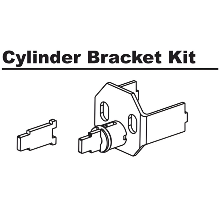 Detex CBK Cylinder Bracket Kit for Value Series Rim Cylinders with Adjustable Tailpiece