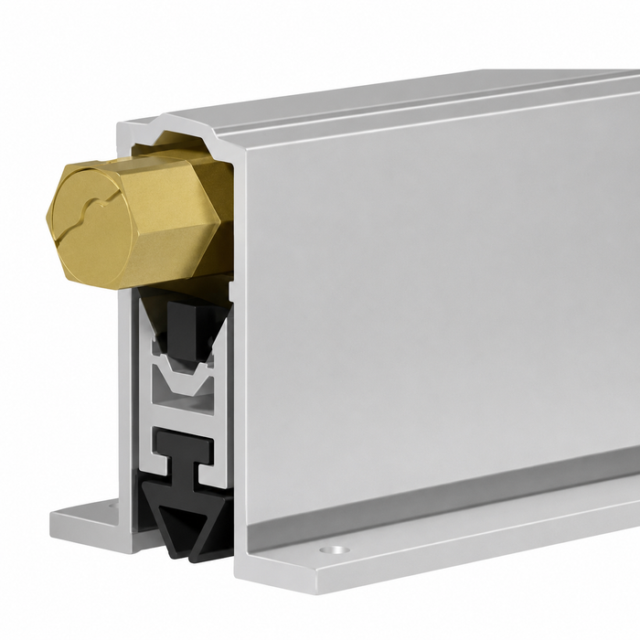 Cal-Royal ADB-703 Automatic Door Bottom, Light Duty Mortised Application with Vinyl Seal