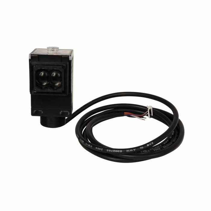 Eaton 1351E-6514 Photoelectric Sensor, Diffuse Reflective, Forward Viewing, Output (green), power (yellow), alignment (red), 6.6 ft, 3A at 240V, PVC, SPDT Form C relay, 24-240 Vac, 12-240 Vdc