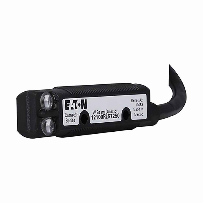 Eaton 15100A6513 Comet 18mm tubular photoelectric sensor, Forward Viewing, Sensor distance depends on Fiberoptic Cables Used, 300 mA max AC L1 switched/DC NPN open coll, 300 mA AC/DC at 20-264Vac/15-30Vdc, 6.6 Ft.(2m) Cable, Fiberoptic, 6.6 Ft.(2m)