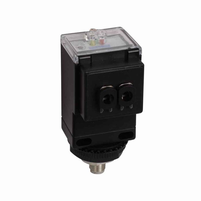 Eaton 1550E-6547 Photoelectric Sensor, Fiber Optic, Forward Viewing, Fiber optic, Output (green), power (yellow), alignment (red), M12, 250 mA at 10-40 Vdc, 4 pin, NPN/PNP open collector outputs, 10-40 Vdc