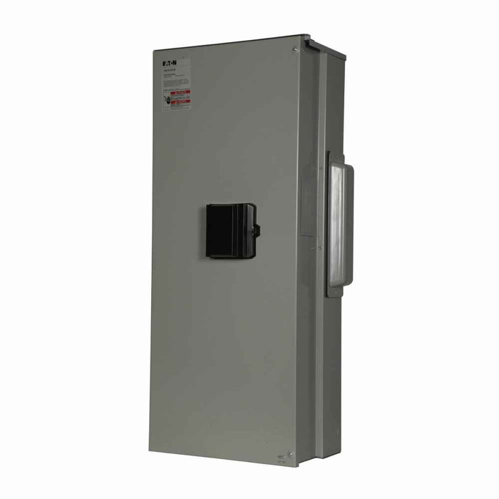 Eaton 1MCB1000R main circuit breaker, 1000A, Aluminum, NEMA 3R, Overhead/underground, 65 kAIC, NGS, Three-wire, Single-phase, 120/240V, (4) #4/0 AWG-500 kcmil, Gray