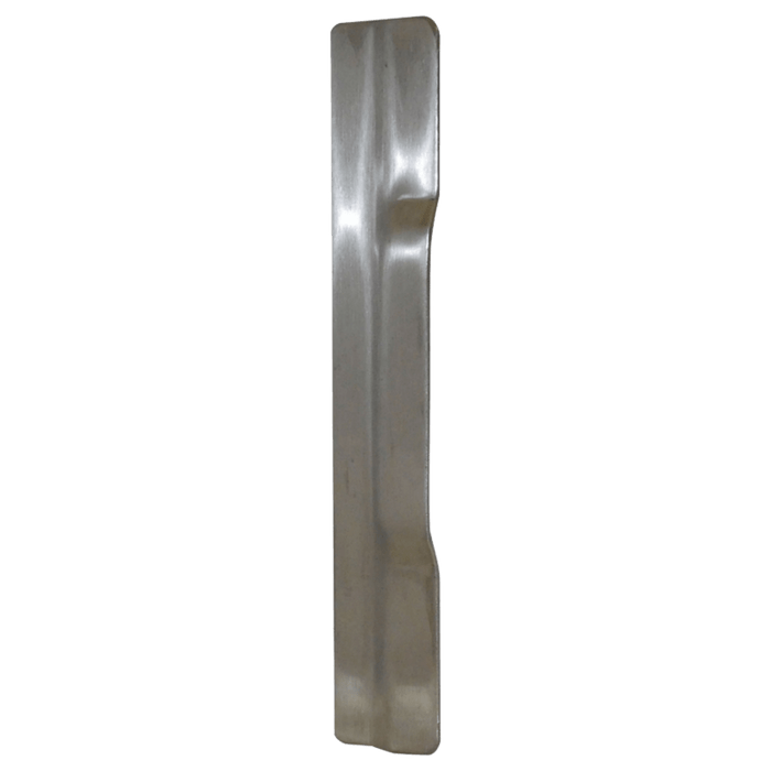 Don-Jo NLP-106 Narrow Latch Protector for Outswing Doors, 1-1/2" x 6" Stainless Steel, Works with Levers and Exit Devices