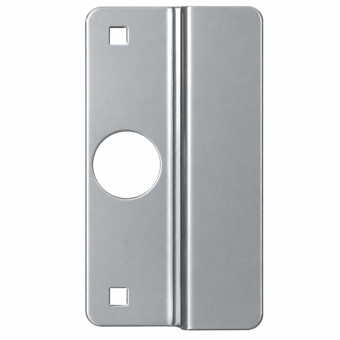 Don-Jo OLP-2651 Latch Protector for Center Hung Outswing Aluminum Doors, 2-5/8" x 6-1/2", 12-Gauge Steel