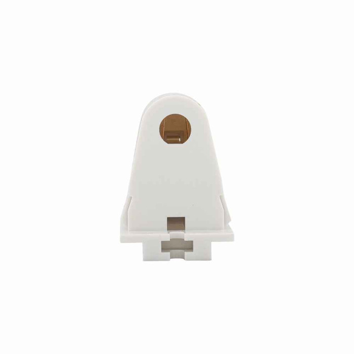 Eaton 2506W-BOX lampholder, Non-Shunted, T8/T12, Stationary, White, Fluorescent, Thermoset, 600V, 660W, Push wiring 494901