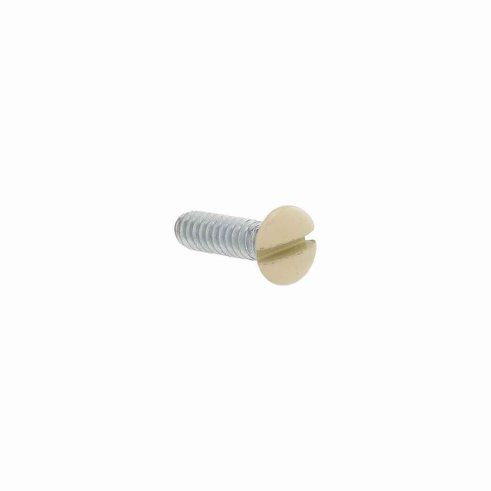 Eaton 231LA-BOX polycarbonate wallplate screws, Toggle and Receptacle Wallplate Screws, Light almond, Metal, #6-32 x 1/2", Wallplate screws