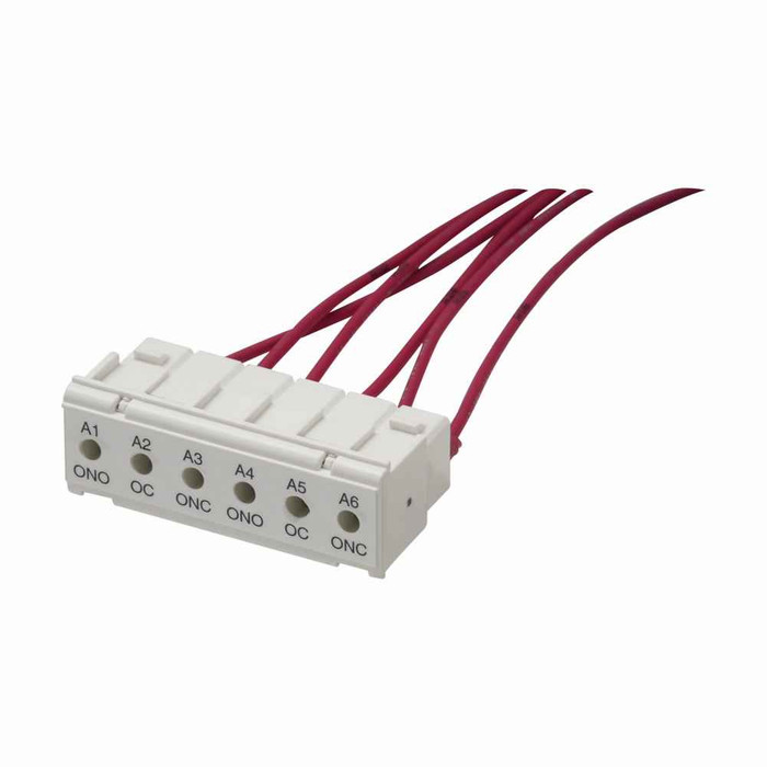 Eaton 25A3644G02 Magnum DS terminal block, Six Pole A7-A12
