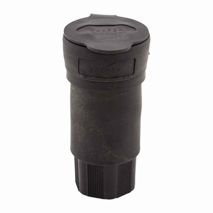 Eaton 3333CWBK Arrow Hart watertight locking connector, #18-10 AWG, 30A, Industrial, 125/250V, Back wiring, Black, Watertight, Non-NEMA, Three-pole, Three-wire, non-grounding, Santoprene thermoplastic elastomeric, 0.43 to 1.15 in