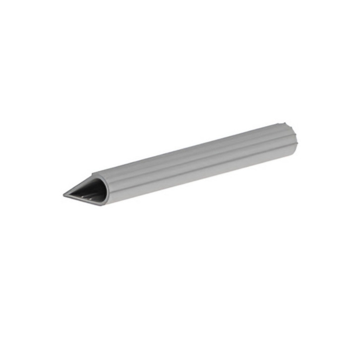 Hager 726S Smoke Seal Weatherstrip, Press-On, Charcoal Finish HAG-726S